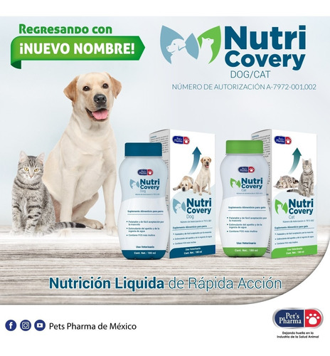 Nutricovery Perro (recovery) 180 Ml Estimula Apetito Inulina