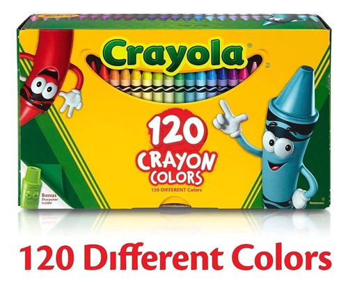 Lápiz de crayón Crayola Crayola, 120 colores, Dif, no tóxico