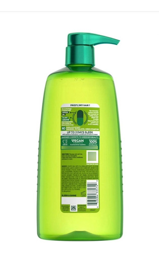 Shampoo Garnier Fructis Sleek & Shine De Aguacate 1 Litro