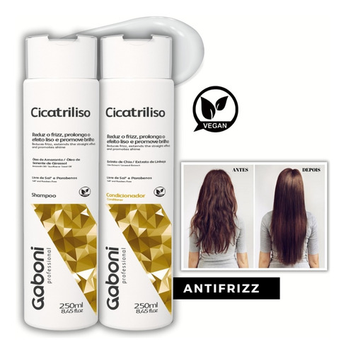 Kit Hidratação Antifrizz Shampoo + Condicionador Cicatriliso