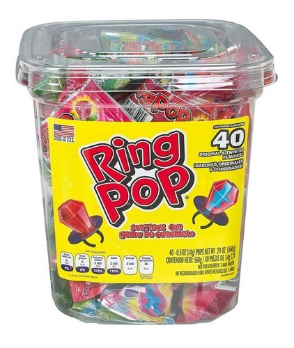 Dulces Para Niños Ring Pop Anillos De Car - Kg A $5