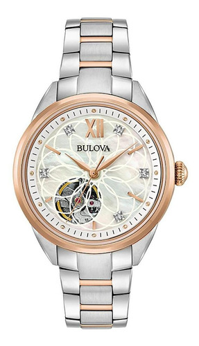 Reloj Para Mujer Bulova 98p170 Mecanicals