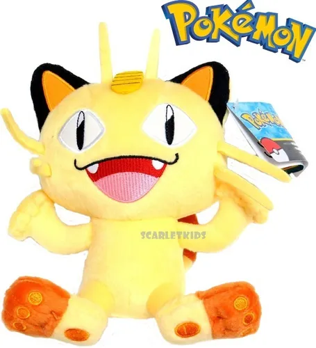 Peluche Pokemon Meowth Plush Original Tomy 20 Cm
