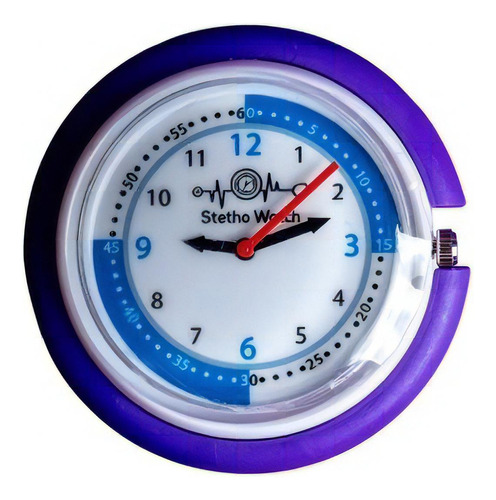 Relógio Para Estetoscópio Ortho Pauher - Littmann Spirit Bic Cor Azul