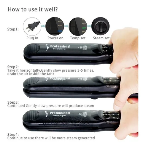 Plancha vapor professional hair salon steam styler new arrivals