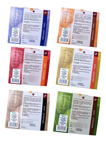 Chocolates 70% Cacao Con Frutas Gusto Raymi 30g Pack X 6 Uni