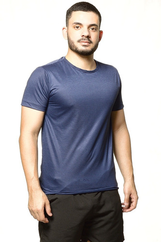 Camiseta Masculina Treino Sport Shirt Neesie Azul Marinho