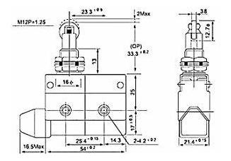 Tz Interruptor Embolo Micro Momentaneo Montaje Panel Nc