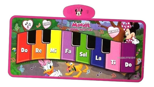 Minnie Alfombra Musical Con Juego De Memoria Scarlet Kids