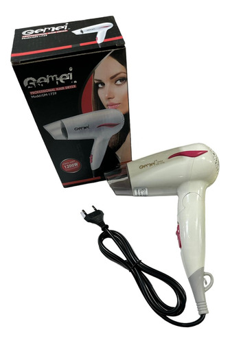 Secador De Pelo Gemei 1200w