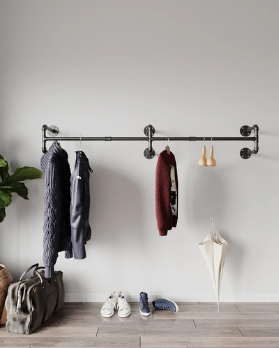 Perchero De Pared Estilo Industrial
