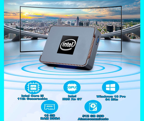 Mini Pc Intel Core I5 11th Generac - 16 Gb Ram - 512 Gb Ssd