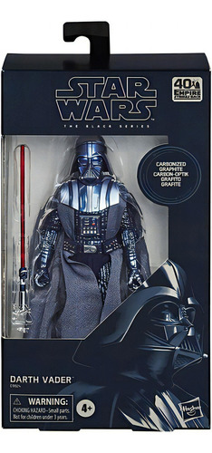 Figura Darth Vader Carbonized Black Series Star Wars Imperio