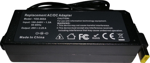 Adapatador Lenovo 20v - 3.25a 65w