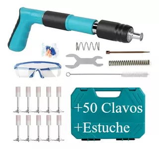 Pistola De Clavos Para Pallets Fijacion + 50 Clavos Portátil