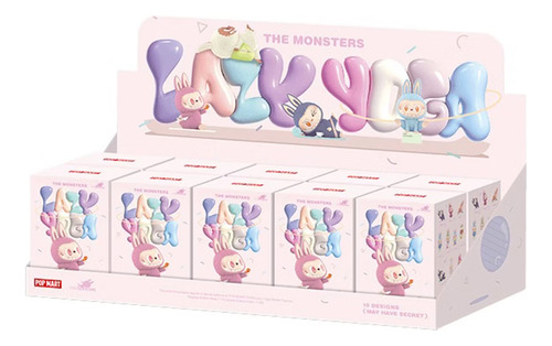 Pop Mart The Monsters Labubu Serie Yoga Lazy Figura Qr Codig