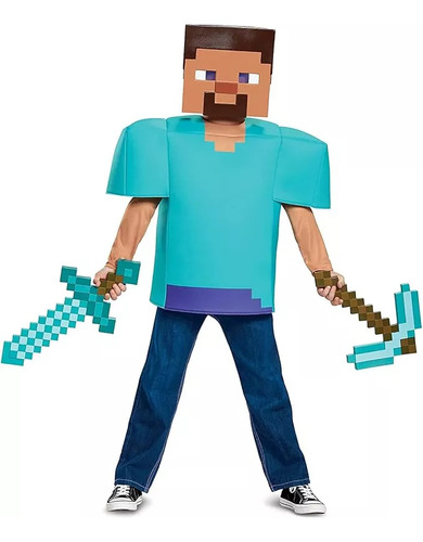 Espada De Espuma Y Pico De Diamante Minecraft Niños Juguetes