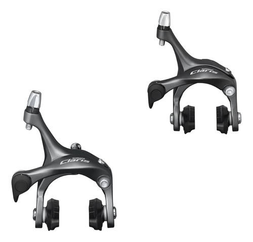 Par de frenos en forma de herradura para bicicleta de velocidad Shimano Claris BR-r2000, color gris