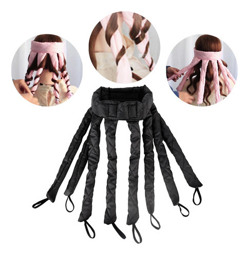 Curling Lazy Curlers, Rizador De Pelo Ondulado, Negro, Para