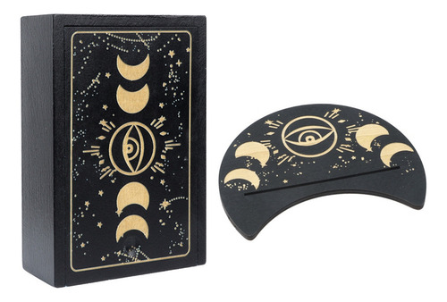 Estuche Y Soporte Para Cartas De Tarot De Madera Q7, Caja De
