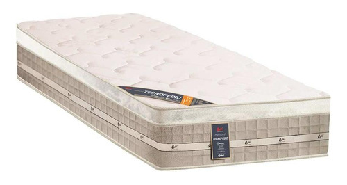 Colchão Solteiro Molas Bonnel Premium Tecnopedic Pillow88 Cor Nobre