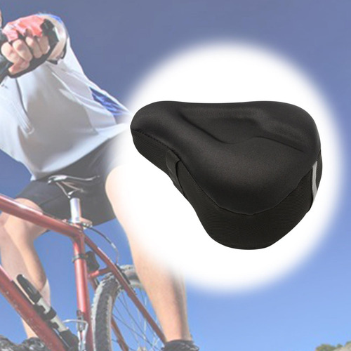 Asiento De Bicicleta Extra Cómodo, Acolchado Suave, Funda