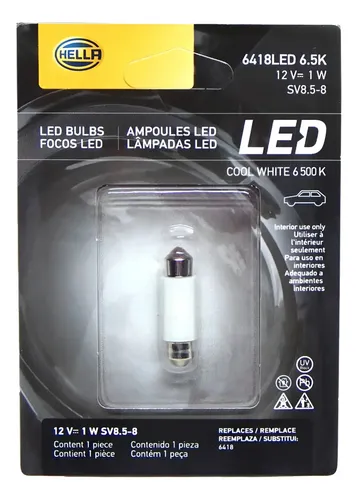 Foco Hella Led 6418 6.5k Sv8 Rgb Tubular | MercadoLibre