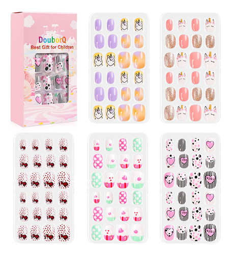 Nail Tip Nail For Tips Nails Children Full Cute 120 Unidades