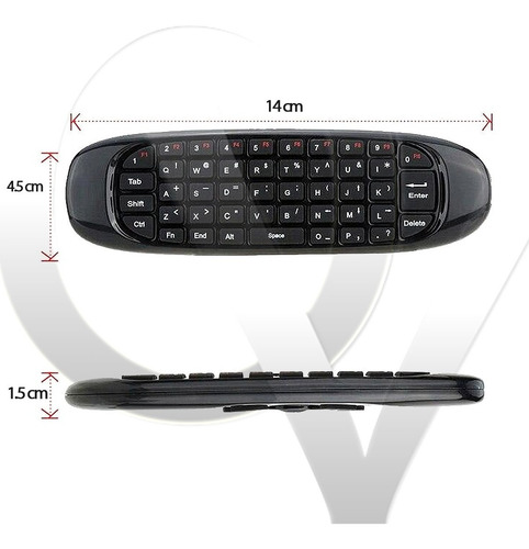 Control Remoto Air Mouse Smart Tv Inalámbrico Con Teclado