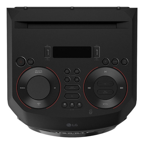 Torre De Sonido LG Xboom Rnc9 1800 Watts Rms Voltaje 110-240v Color Negro