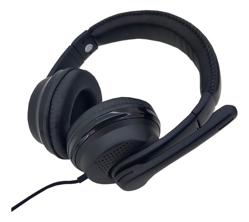 Headset Gamer Com Fio Driver 40mm Microfone P3 Para Jogos Cor Preto