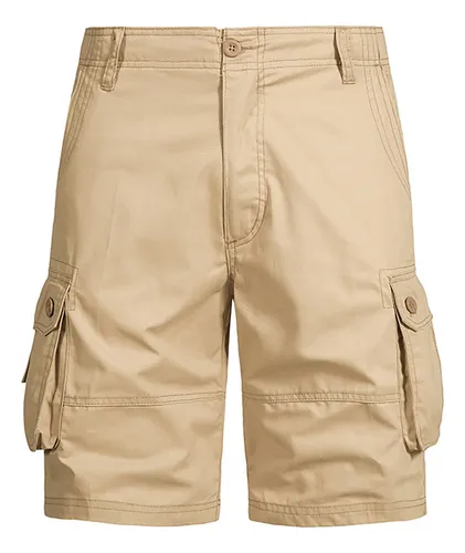 comprar Algodón Cinco Bermudas Shorts Pantalones Cortos 6 Bolsillos