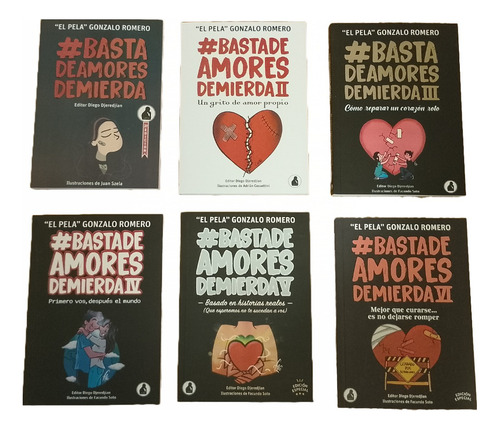 Pack Nuevo - Basta De Amores De Mierda 1 2 3 4 5 Y 6