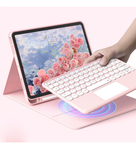 ª Funda Con Teclado, Mouse Y Lápiz For Galaxy Tab A7 10.4