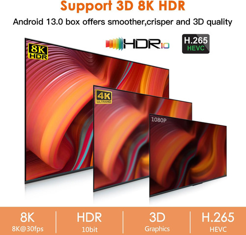 Android Tv Box 130, Android Box De Cuatro Núcleos, 64 Bits,