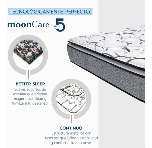 Kit Colchón Individual Restonic Calm + Almohadas