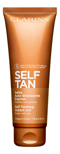 Gel Autobronceador Con Color Clarins Natural 125 Ml Para Ros
