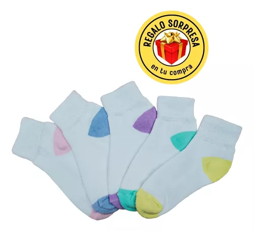 12 pares de calcetines para mujer diabéticos de algodón no elástico  tobillos hinchados Pastel UK 4-7 / EU 35-40 -  México