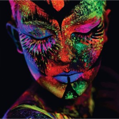 Tinta Pintura Facial Neon Brilha Luz Negra Escuro 5 Cores