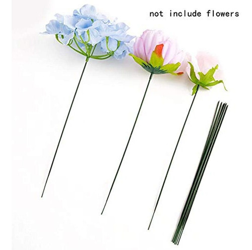 Moiak 100 Piezas De Tallo Floral De Plástico, Varilla De Flo