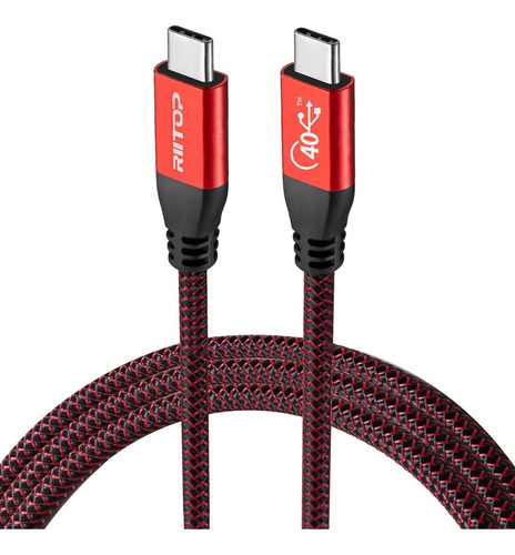 Riitop Cable Usb 4 [40 Gbps, 3 Pies], Cable Usb C A C Compat