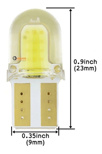 1 Cocuyo,bayoneta,bombillo Luz Led T10 Mini Fijo Moto/carro