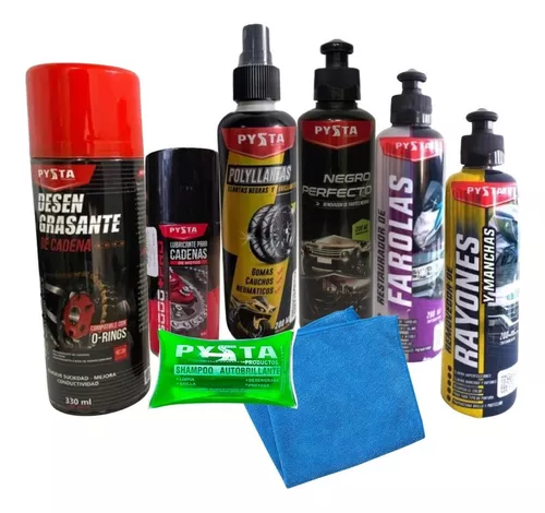 Kit esencial productos limpieza moto ref.PE1001001