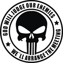 Comprar Calco Punisher God Will 01 Para Luneta - Graficastuning 00061