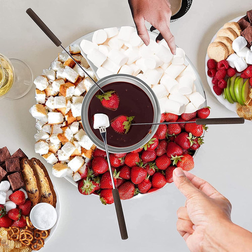 Juego Eléctrico De Olla Para Fondue De Chocolate Y Queso Con