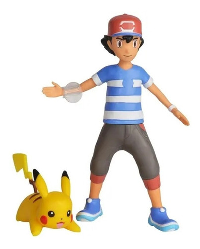 Battle Feature Figure Ash + Pikachu Pokémon 5848-2