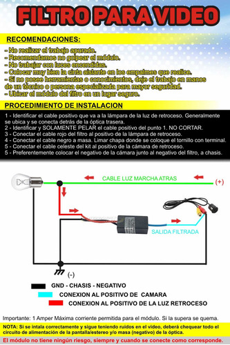 Imagen 2 de 4 de Filtro Para Cámara Video Imágen Volkswagen Audi Amarok Bmw
