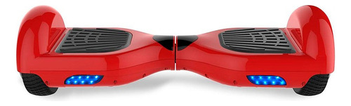 Hoverboard Skate Elétrico Com Led Bluetooth 6.5 Cor Vermelho