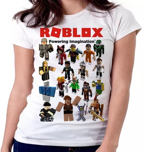 Blusa Feminina Baby Look Roblox Jogo Skin Personagen Tamanho