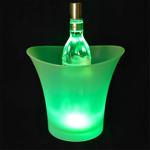 Cubitera Hielera Con Luz Led Parlante Bluetooth 5l Fiesta